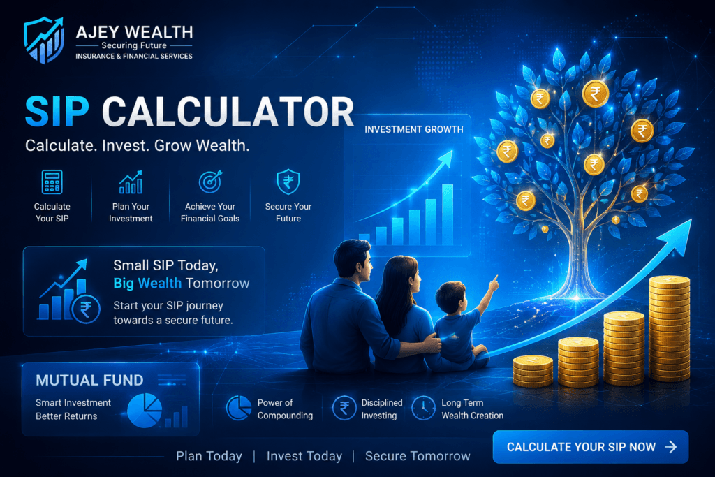 SIP Calculator by Ajey Wealth – Calculate Mutual Fund SIP Returns and Investment Growth in Varanasi